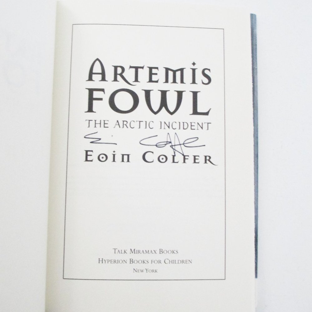 ARTEMIS FOWL FIRST EDITIONS